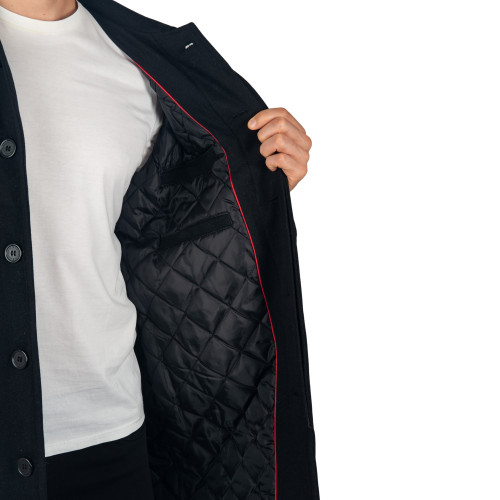 Alpine Swiss Zach Men's Wool Blend Overcoat – Knee-Length